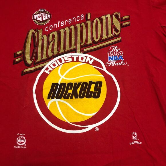 Vintage 1994 Houston Rockets Champions, NBA Western Conference Finals, SZ M - Picture 7 of 10